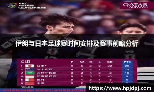 伊朗与日本足球赛时间安排及赛事前瞻分析